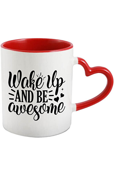 StoryGift Romania Cana cu inimioare "Wake up and be awesome" - trezeste-te si...