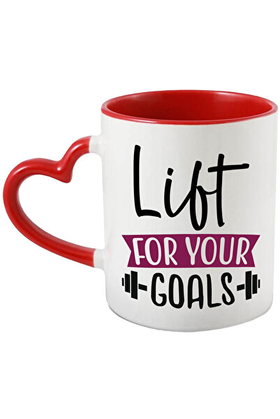 StoryGift Romania Cana cu haltera si mesaj motivational in engleza "Lift for ...