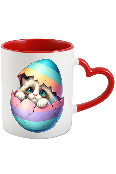 StoryGift Romania Cana cu o pisicuta Birmaneza care iese dintr-un ou spart | ...