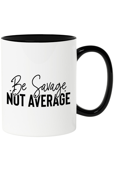 StoryGift Romania Cana cu stelute si mesajul "Fii salbatic, nu mediu" - motiv...