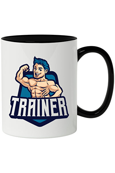 StoryGift Romania Cana Cu Mesaj Trainer, Emblema, Muschi, Barbat, Antrenor, G...