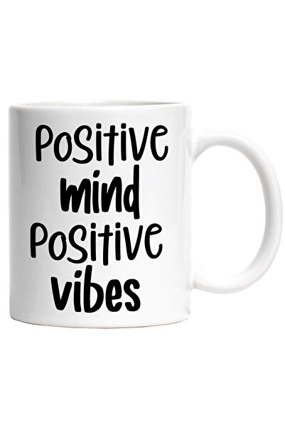 StoryGift Romania Cana cu textul in limba engleza "Positive mind, positive vi...