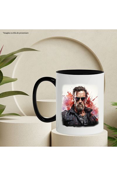 StoryGift Romania Terminator Mug, Movie, Character, Arnold Schwarzenegger, Multicolor 330 ml, C, With, STG