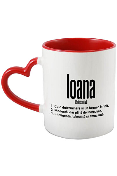 StoryGift Romania Cana Cu Numele Ioana, si Mesaj Motivational, Determinare, M...