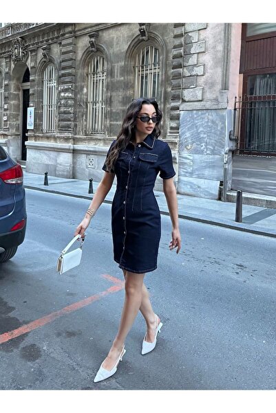 Viskosa Rochie din denim VISCOSA Street Style