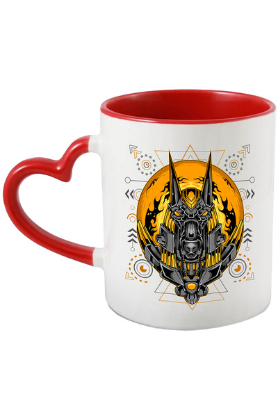 StoryGift Romania Cana Cu Anubis, Mecha, Robot, Sci Fi, Flacari, Sfera, Zeu, ...