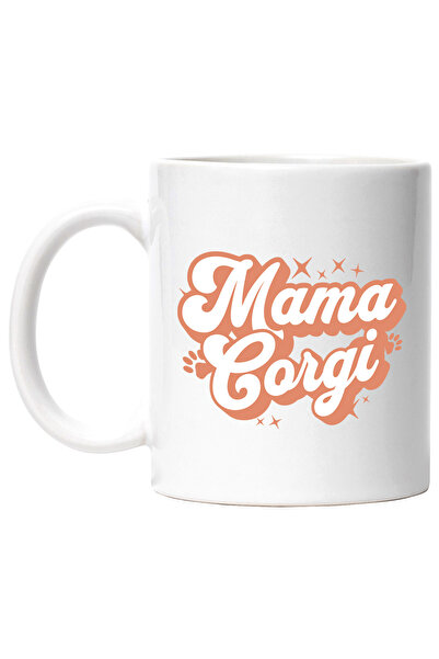 StoryGift Romania Cana Mama corgi caine familie animale, 330ml, Ceramic cu Ma...