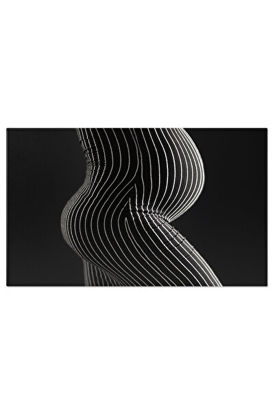 StoryGift Romania Tablou Canvas, Contrast Si Forma: Linii Si Curbe In Alb Si Negru - Arta, Organic, Estetic