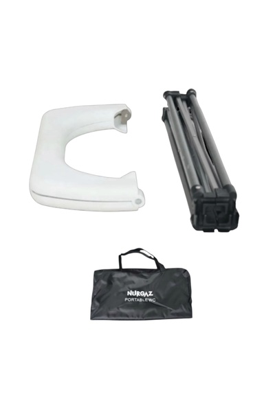 CAMPOUT Portatif katlanır wc kamp piknik seyyar tuvalet çantalı wc