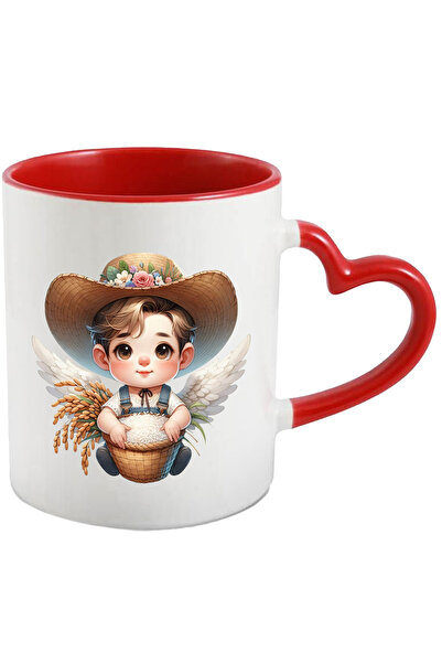 StoryGift Romania Cana cu un bebelus care tine o tarna/un cos cu orez | ilust...