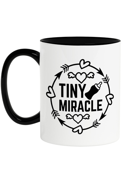 StoryGift Romania Cana cu inimioare si textul "Tiny miracle" - miracol micut ...