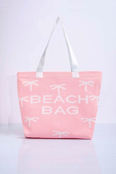 Sebir Moda Τσάντα παραλίας με μοτίβο παλάμης