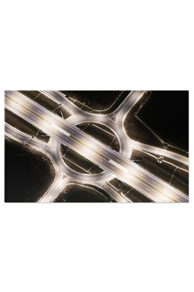 StoryGift Romania Tablou Canvas - Intersectie Urbana Futurista: Arhitectura M...