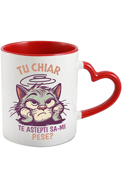 StoryGift Romania Cana cu Pisica Plictisita si Mofturoasa Text Haios Tu Chiar...