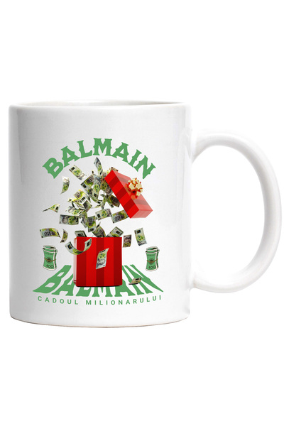 StoryGift Romania _Balmain_ Mug - Millionaire's Gift, 330ml, Ceramic with Whi...