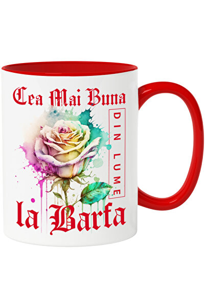 StoryGift Romania Cana Cu Textul Cea Mai Buna la Barfa, Din Lume, Floare, Tra...