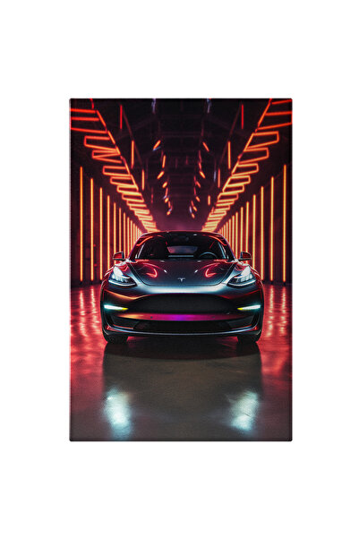 StoryGift Romania Tablou Canvas: Automobil Electric Intr-un Studio Foto Masin...