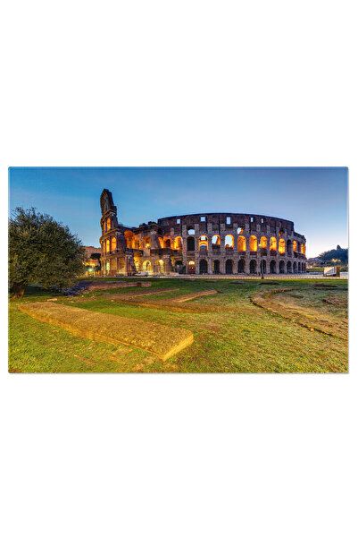 StoryGift Romania Tablou Canvas Colosseum Iluminat, Arhitectura, Monument, No...