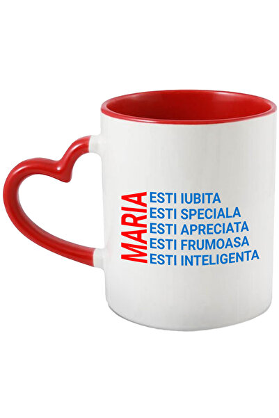 StoryGift Romania Cana cu Mesaj Romantic Valentine's Day Nume Maria Esti Iubi...