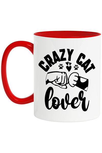 StoryGift Romania Cana cu un stapan care isi saluta pisica si mesajul "Crazy ...