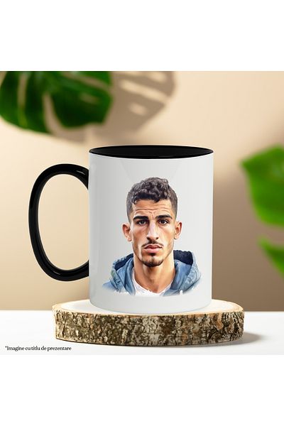 StoryGift Romania Mug With Paul Denino, Ice Poseidon, Streamer, Celebrity, Multicolor 330 ml, Ceramic, With