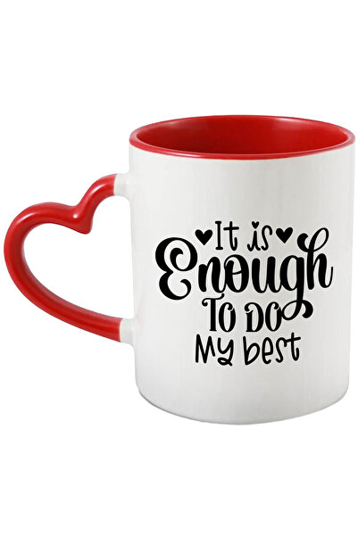 StoryGift Romania Cana cu inimioare si mesajul "It is enough to do my best" -...