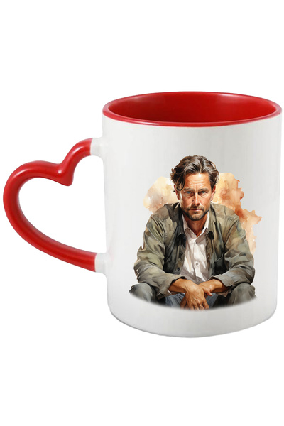 StoryGift Romania Cana Cu Will Graham, Hannibal, Personaj, Serial, Hollywood, Multicolor 330 ml, C, Cu Maner Inim STG