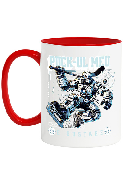 StoryGift Romania Cana hochei pe ghiata puck-ul meu e gustare, 330ml, Ceramic...