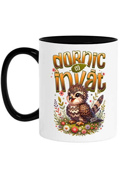 StoryGift Romania Cana Dornic sa invat bufnita vesela animal educatie, 330ml,...