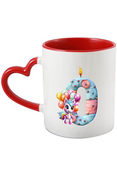 StoryGift Romania Cana cu cifra 0, pentru copii, ilustratie, unicorn, anivers...