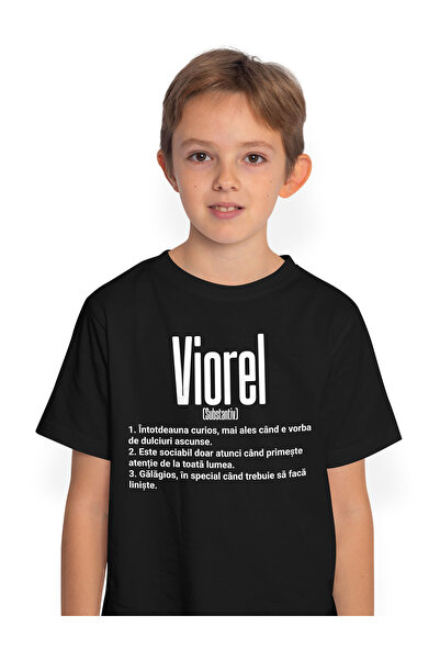 StoryGift Romania Tricou Copii Baieti Cu Numele Viorel, Cu Mesaj Amuzant, Cur...