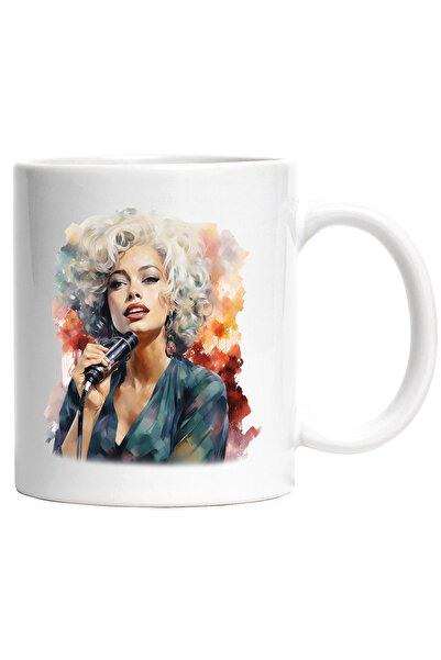 StoryGift Romania Cana Cu Marilyn Monroe, Celebritate, Arta, Actrita, Film, Hollywood, Multicolor , Cu Maner Alb