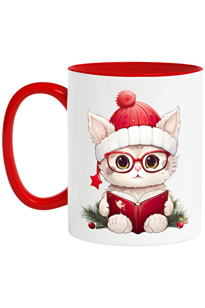 StoryGift Romania Cana cu o pisicuta care tine o carte deschisa | ilustratie ...