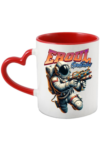 StoryGift Romania Cana Eroul Spatiului - Astronat cu Arme , 330ml, Ceramica c...