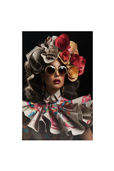 StoryGift Romania Tablou Canvas: Femeie Moderna Imbracata Extravagant Design ...