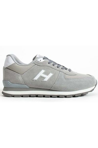 Hammer Jack 102 19250 Peru 100% Genuine Leather Unisex Sports Shoes Gray-White