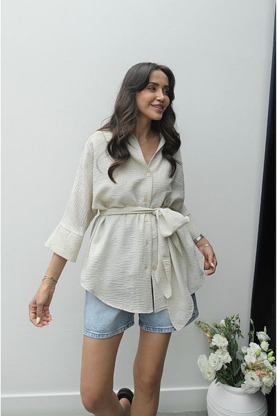 Havoş Shirt - Beige - Regular fit