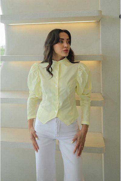 Havoş Ανοιχτό κίτρινο πουκάμισο Lilyana