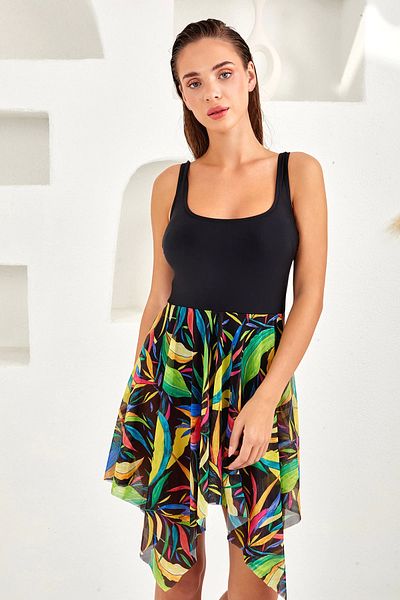 emosavm Lapieno 4120 Tulle Detailed Dress Swimsuit