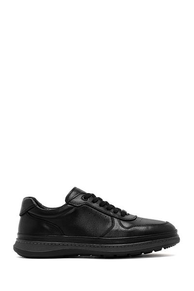 Derimod Men's Black Lace-Up Leather Casual Shoes 25Sfd676118