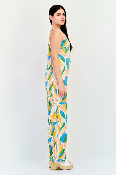 VILA Women Floral Print Sleeveless Jumpsuit, Multicolor