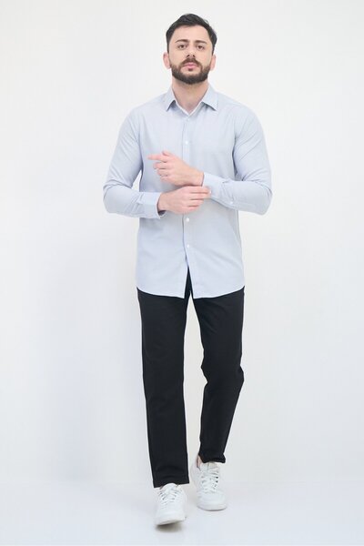 Scotch & Soda Men Modern Fit Kinetic Print Long Sleeve Dress Shirt, Navy