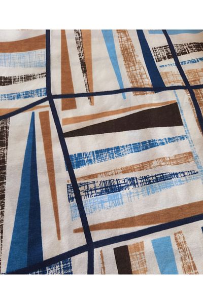 LindoHome Meter Fabric, Duvet Cover, Bed Sheet Fabric Meter Fabric, Ranforce 57 Cotton