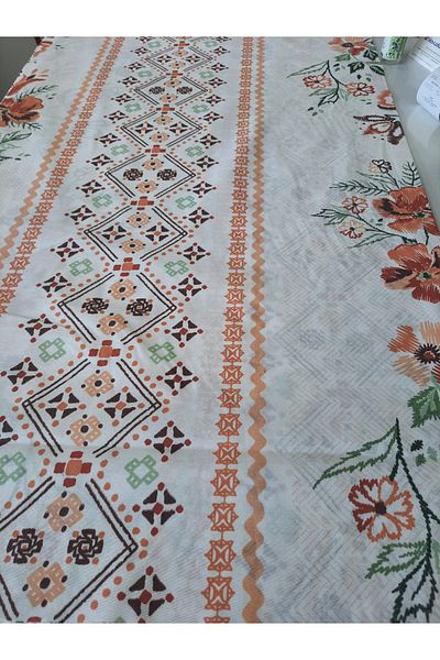 LindoHome Meter Fabric, Duvet Cover, Bed Sheet Fabric Meter Fabric, Ranforce 57 Cotton