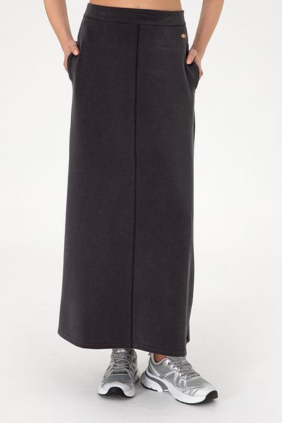 U.S. Polo Assn. Women's Anthracite Maxi Length Knitted Skirt 50295800-Vr006
