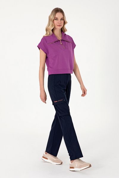 U.S. Polo Assn. Women's Navy Blue Modal Blend Sweatpants 50291437-Vr033