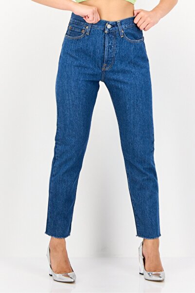 Levi's Women Regular Fit Washed Non-Stretchable Denim Jeans, Blue