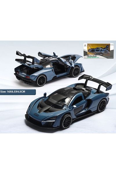 Choice Blue With Box 1/32 Senna Alloy Car Model Diecasts Metal Toy Vehicles Model Simulation Sound And Ligh