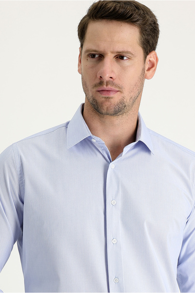 Kiğılı Uzun Kol Slim Fit Dar Kesim Klasik Desenli Pamuklu Kolay Ütülenebilir ...