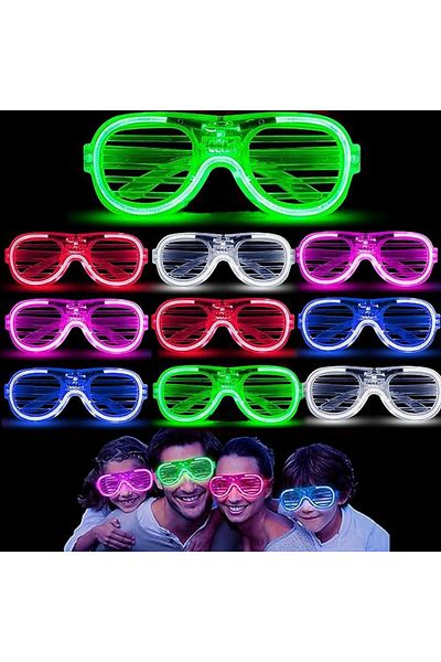Skygo Glow Model 3 Different Functions Illuminated Shutter Party Glasses Mixed Color 12 Pieces